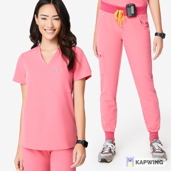 Figs Scrub Set, Neon Pink - Catarina and Zamora - Picture 1 of 9